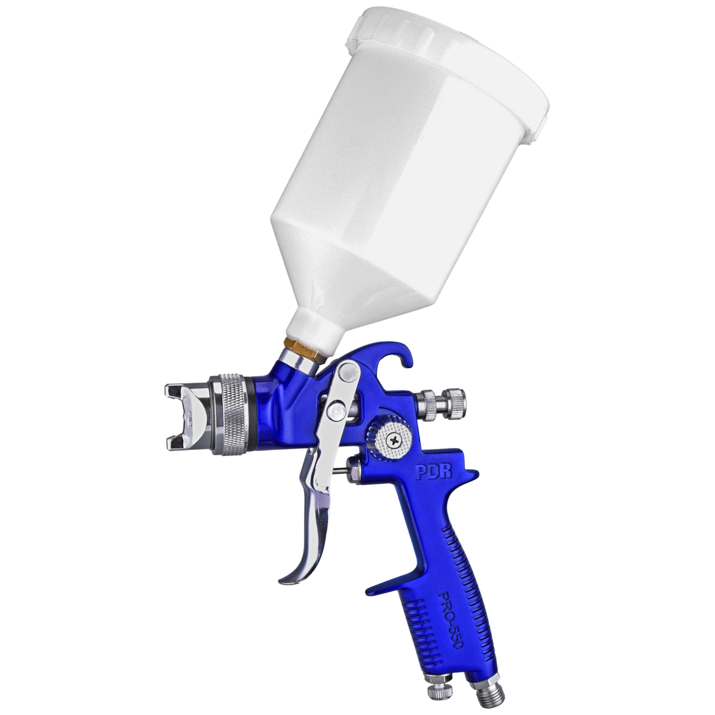 Pistola de Pintura Pneumática HVLP PDR PRO-550 para funilaria e pintura com destaque para o bico